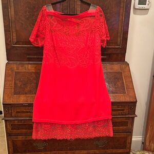 Tadashi Shoji dress.